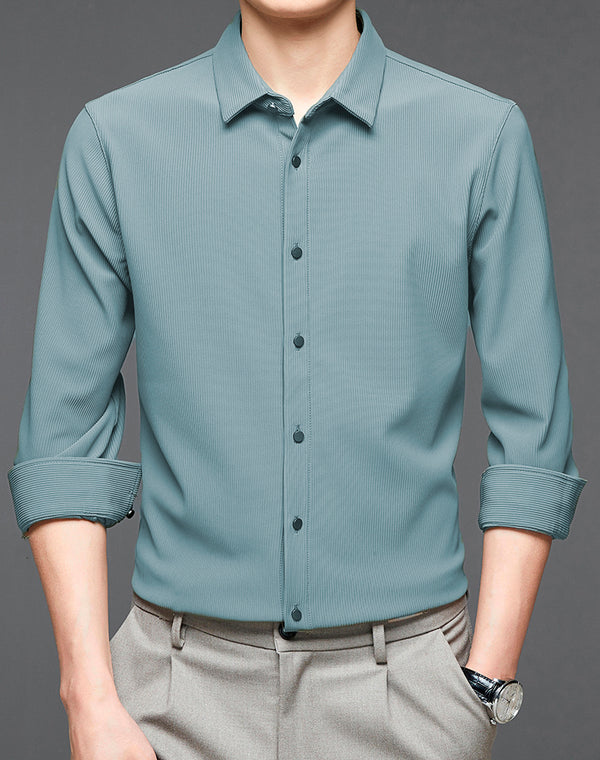 Faded green color premium lining shirt
